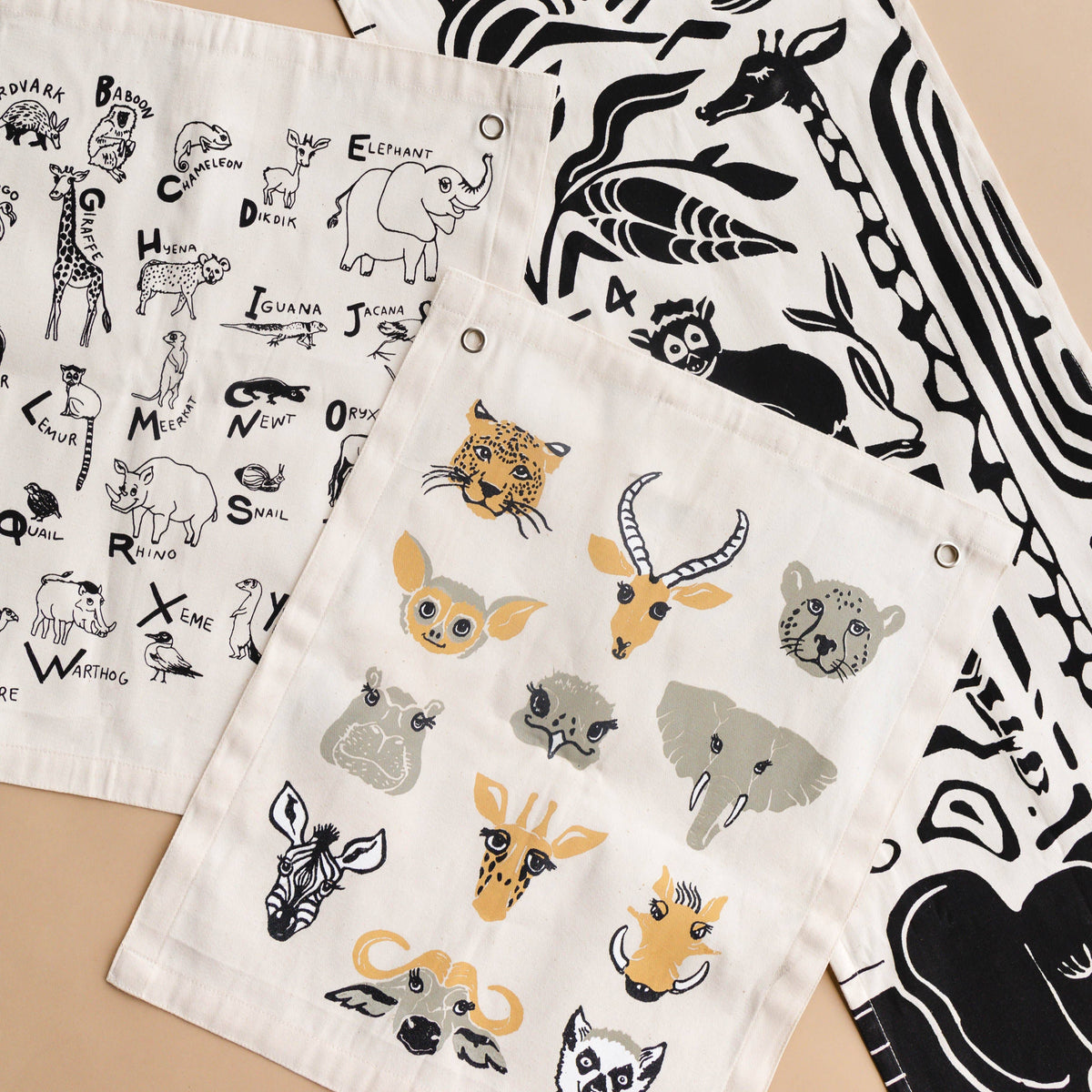 Animal Alphabet Canvas Banner Wall Hanging