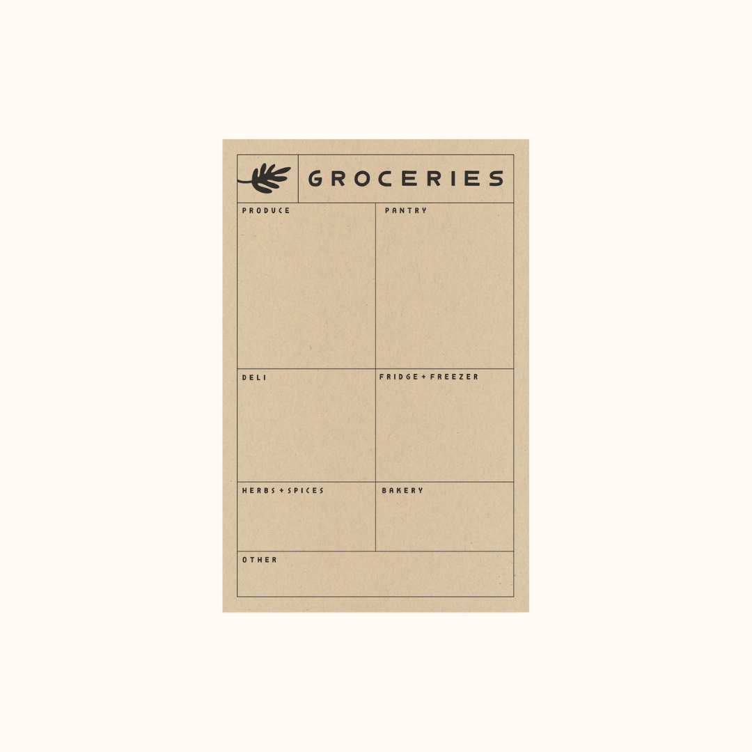 Groceries Notepad