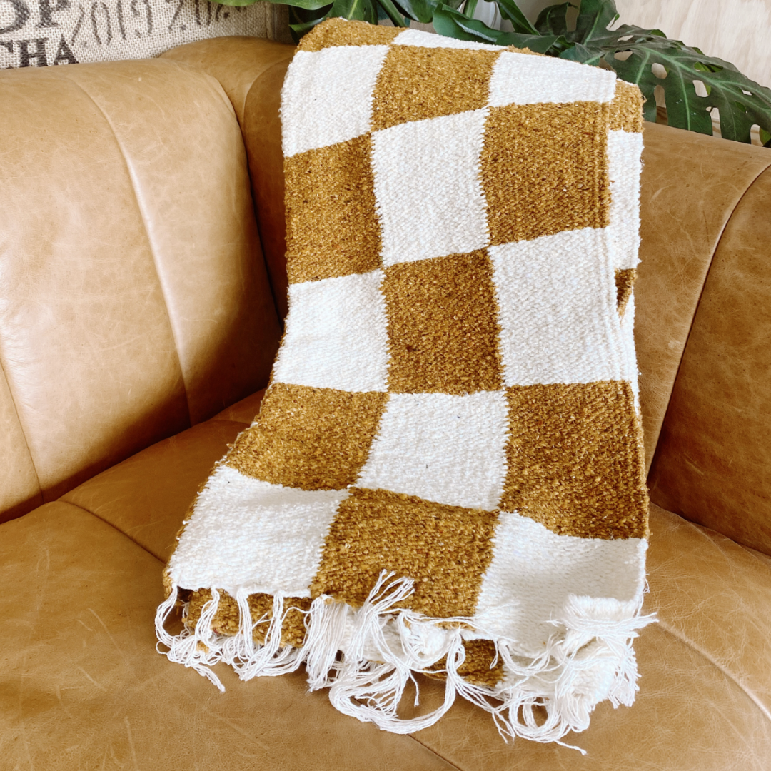 Checkered Throw Blanket