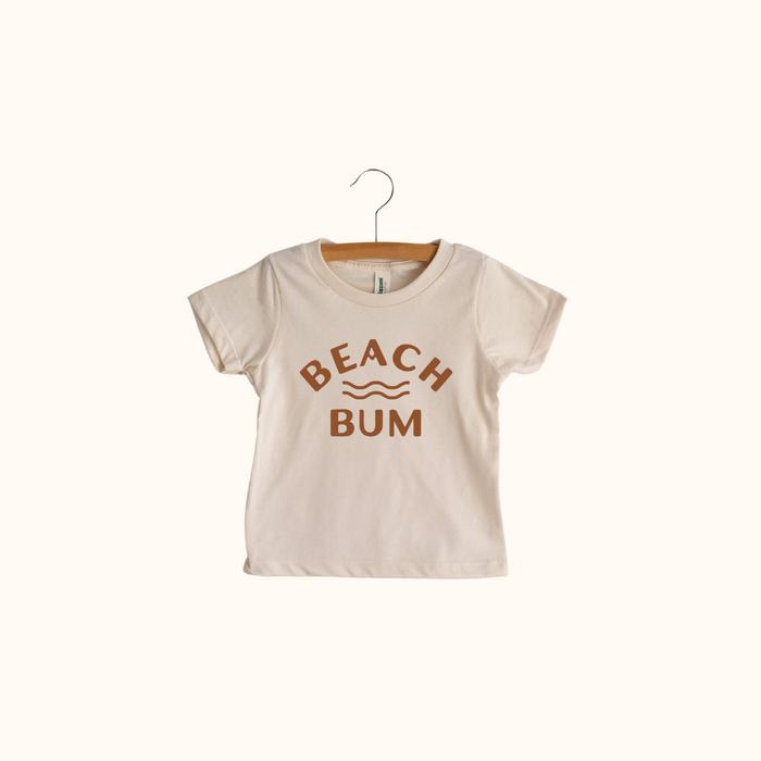 Beach Bum boho kids tee made in the United States from organic cotton