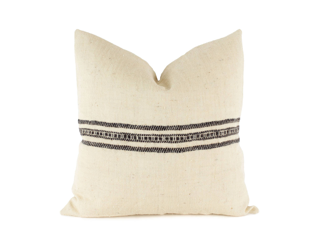 Pillow Cover in Espresso Stripe