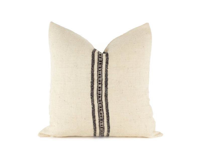 Pillow Cover in Espresso Stripe