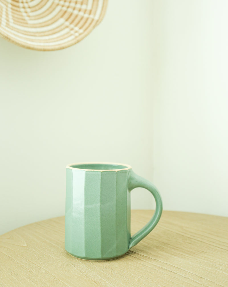 Faceted Mug in Agave