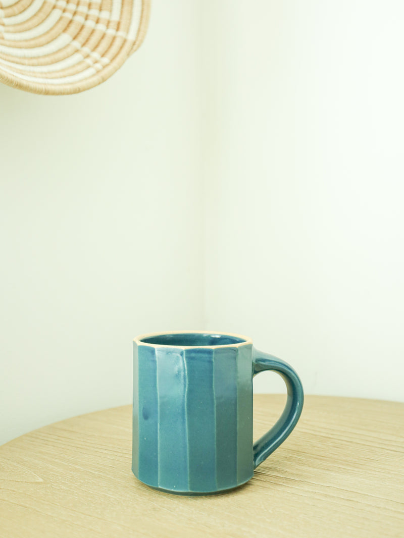 Faceted Mug in Laguna