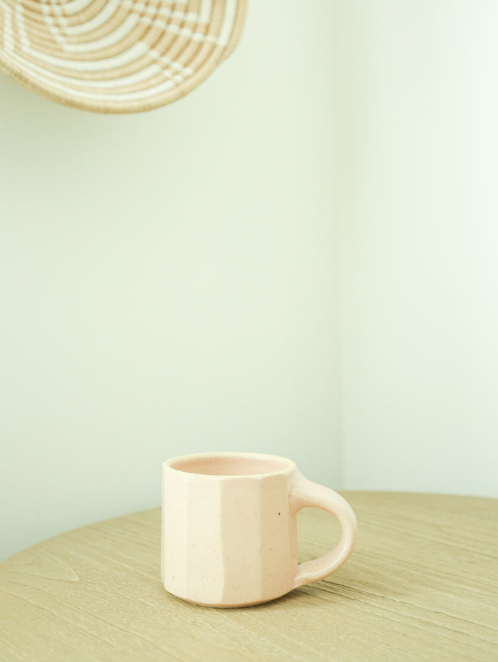 Faceted Mug in Prickly Pear