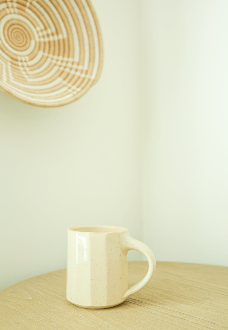 Faceted Mug in Sand