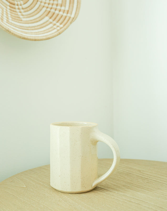 Faceted Mug in Sand