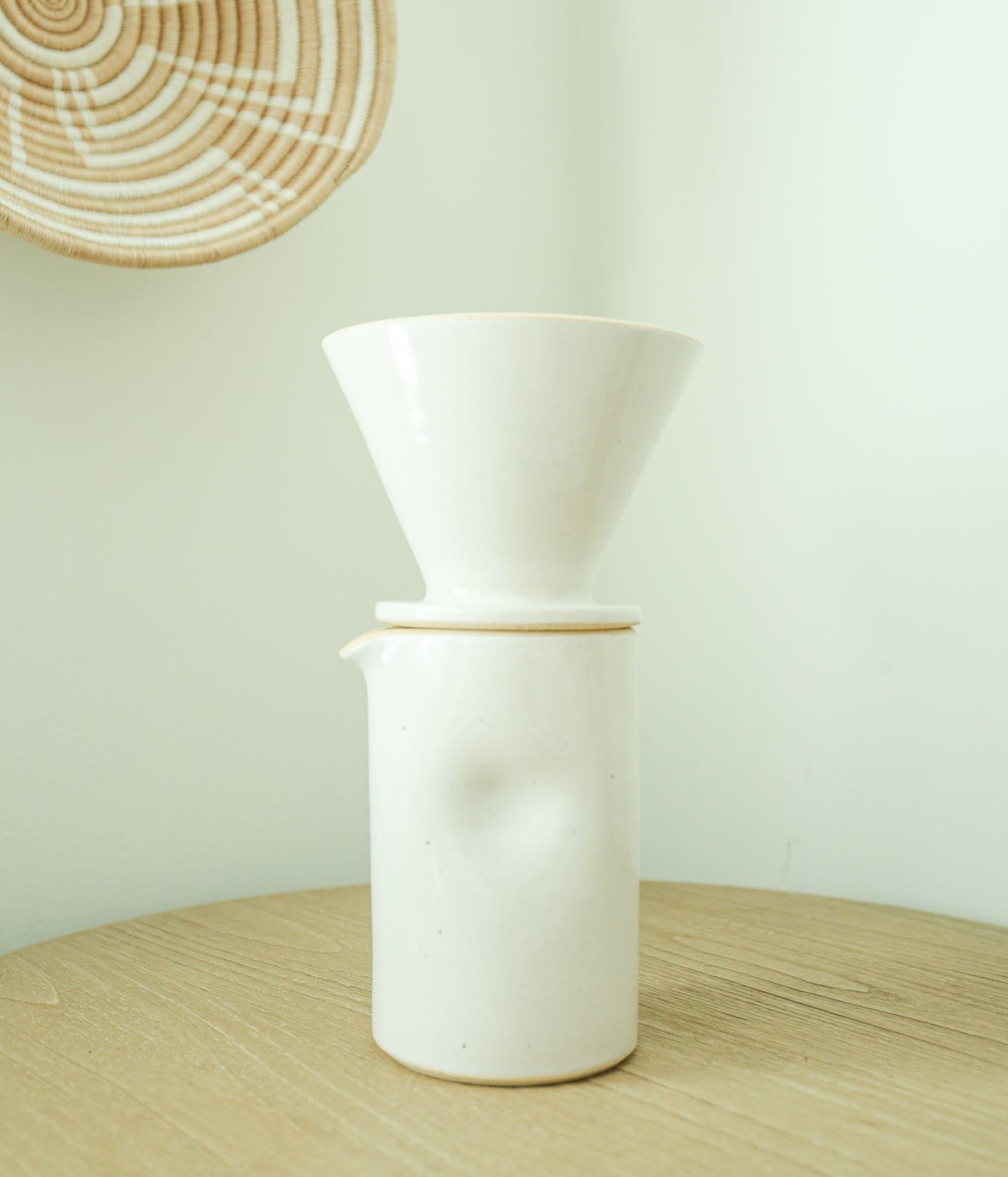 Pour Over Coffee Maker in Bone