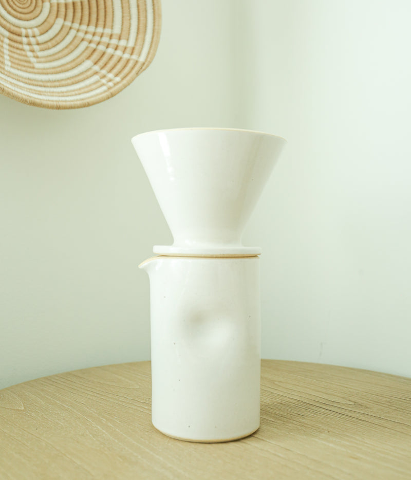 Pour Over Coffee Maker in Bone