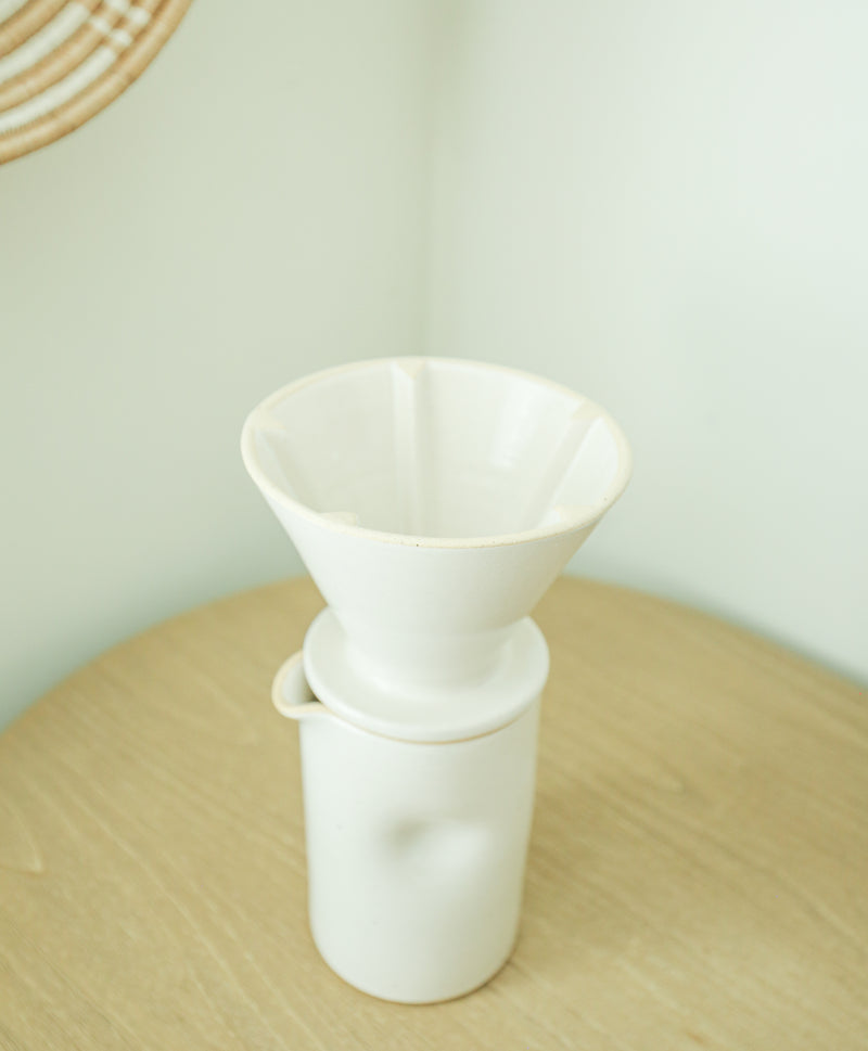 Pour Over Coffee Maker in Bone