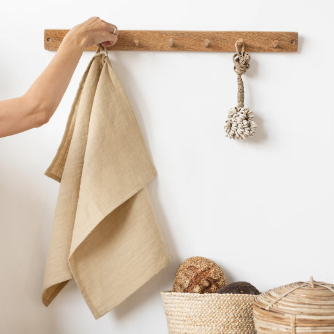 Linen Hand Towel in Sand