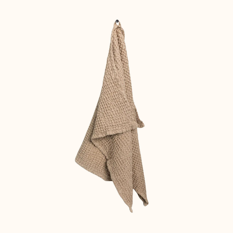 Waffle Hand Towel in Taupe