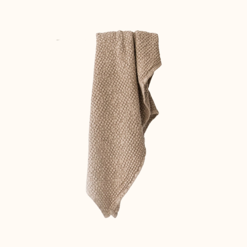 Waffle Bath Towel in Taupe
