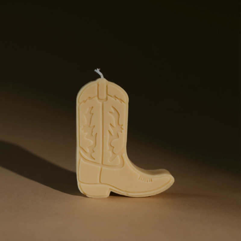 Cowboy Boot Candle