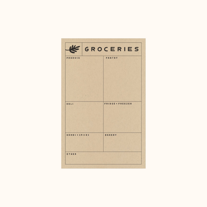 Groceries Notepad