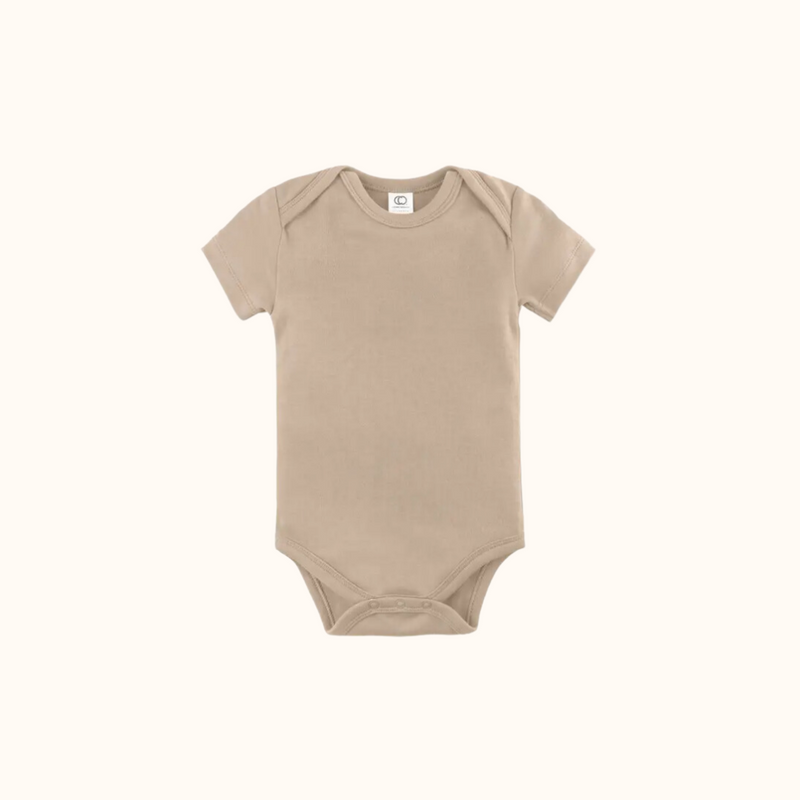 Short Sleeve Onesie in Clay