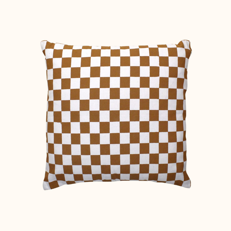 Checkered Throw Pillow Cover