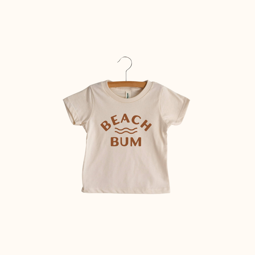 Beach Bum boho kids tee made in the United States from organic cotton 