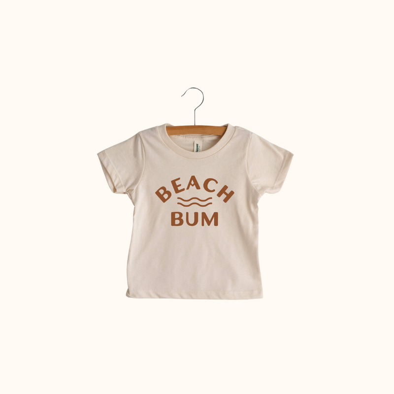 Beach Bum boho kids tee made in the United States from organic cotton 